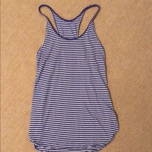 purple stripe tank top